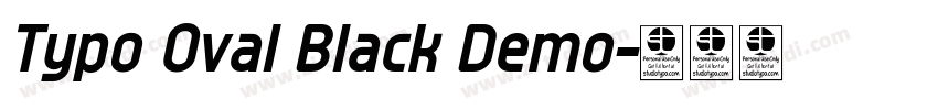 Typo Oval Black Demo字体转换